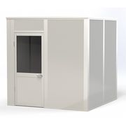 Porta-King 4-Wall Modular In-Plant Office, 8 ft H, 8 ft W, 8 ft D, Gray VK1DW 8'x8' 4-Wall