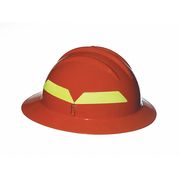 Bullard Fire Helmet, Orange, Full-Brim FHORR