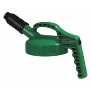 Oil Safe Stumpy Spout Lid, w/1 In Outlet, Mid Green 100505