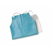 Ansell AlphaTec Bib Apron, PVC/Vinyl, 18 mil, 44 in L, Green, Universal Size 56-100