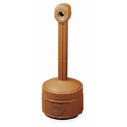 Justrite Smokers Cease-Fire Cigarette Receptacle, 1 gal., Terra Cotta 26806T