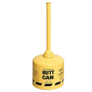 Eagle Mfg Cigarette Receptacle, 5 gal., Yellow 1200YELLOW