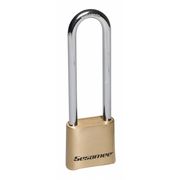 Sesamee Combination Padlock, Bottom, Brass K440