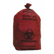 Zoro Select Biohazard Bag, Red, 3 gal., PK200 3UAF3