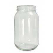 Qorpak Bottle Wide Mouth Glass 8 Oz Clear, PK24 GLA-00861