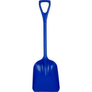 Remco Hygienic Square Point Shovel, Polypropylene Blade, 23 1/2 in L Blue Polypropylene Handle 69813