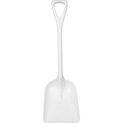 Remco Hygienic Square Point Shovel, Polypropylene Blade, 23 1/2 in L White Polypropylene Handle 69815