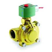 Redhat 120V AC, Brass Solenoid Valve, 1 in Pipe Size, 5 psi Min Op Pressure Differential 8210G004