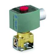 Redhat 24V DC Brass Solenoid Valve, Normally Open, 1/2 in Pipe Size 8210G034
