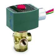 Redhat 120V AC Brass Quick Exhaust Solenoid Valve, Normally Closed, 1/4 in Pipe Size 8320G184