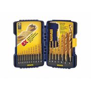 Irwin 18-pc. Jobber Length Drill Set, Titanium Nitride Coating 3018010