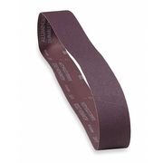 Norton Abrasives Sanding Belt, Coated, 6 in W, 48 in L, 80 Grit, Coarse, Aluminum Oxide, R255 Metalite, Brown 78072727983