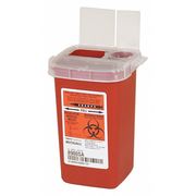 Covidien Sharps Container, 1/4 Gal., Red, PK10 SR1Q100900