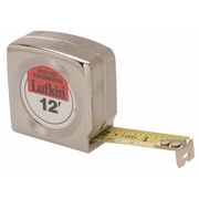 Crescent Lufkin 3/4" x 12' Mezurall® Chrome Case Engineer's Yellow Clad Power Return Tape Measure W9312D
