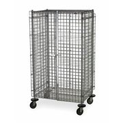 Metro Wire Security Cart with Adjustable Shelves 900 lb Capacity, 27 1/2 in W x 65 in L x 68 1/2 in H SEC56DC