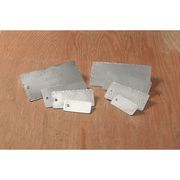 See All Industries Blank Tag, 1-3/8 x 3 In, Silver, Rect, PK25 TUF-G14