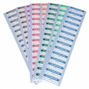 Stranco Inspection Label, English, 5/8in H, PK182 TC-COLOR-PACK