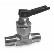 Ham-Let 1/4" MNPT Stainless Steel Mini Ball Valve Inline H-1280-SS-N-1/4