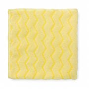 Rubbermaid Commercial Hygen(TM) Microfiber Microfiber Cloth, Yellow FGQ61000YL00