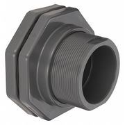 Hayward Flow Control Bulkhead Tank Fitting, 4", PVC/EPDM, Socket x Socket BFA1040SES