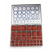 Zoro Select O-Ring Asst, Silicone, 436 Pcs, 36Szs 3CVZ8