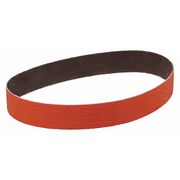 3M Cubitron Sanding Belt, Coated, 1 in W, 11 in L, 80 Grit, Medium, Ceramic, 984F, Maroon 60440268328