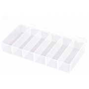 Flambeau Compartment Box with 6 compartments, Plastic, 1 3/8 in H x 4 in W T203
