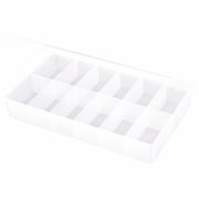 Flambeau Compartment Box with 12 compartments, Plastic, 1 3/4 in H x 6-3/16 in W T602