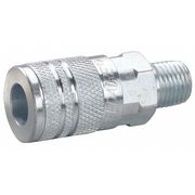 Speedaire Quick Connect Hose Coupling, 1/4 in Body Sz, 1/4 in Hose Fitting Size, Sleeve, Socket 30E692 30E692