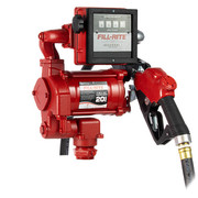 Fill-Rite Fuel Transfer Pump, 115V AC, 20 gpm Max. Flow Rate , 1/3 HP, Cast Iron, 1-1/4 in MNPT Inlet FR711VA