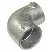 Zoro Select Structural Pipe Fitting, Elbow, Cast Iron, 2 in Pipe Size, 50000 lb Tensile Strength 30LW94