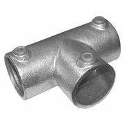 Zoro Select Structural Pipe Fitting, Three-Socket Tee, Cast Iron, 2 in Pipe Size, 50000 lb Tensile Strength 30LX03