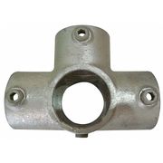 Zoro Select Structural Pipe Fitting, Three-Socket Cross, Cast Iron, 2 in Pipe Size, 50000 lb Tensile Strength 30LX44