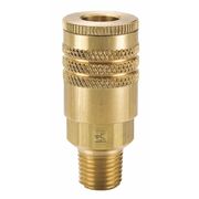 Parker Coupler Body, Brass, MNPT, 1/4 In. Pipe B52