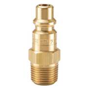 Parker Coupler Plug, Brass, MNPT, 1/4 In. Pipe BH2C