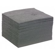 Pig Absorbent Pad, 22 gal, 15 in x 20 in, Universal, Gray, Polypropylene MAT412