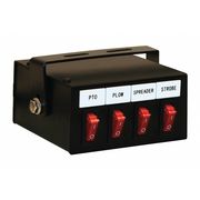 Buyers Products 4 Function Backlit Pre-Wired Switch Box Fused With Relay And Circuit Breaker 6391104