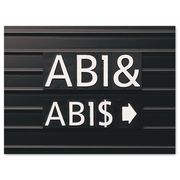 Quartet Letter Board Characters, 1 In, PK128 M1