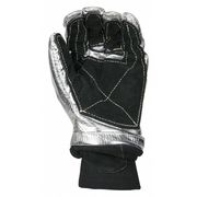Shelby Firefighters Gloves, 2XL, Blk/Slvr, PR 5200