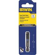 Irwin Socket Adapter, 1/4 Hex to 1/4 Sq., 2 In 1837574