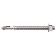 Dewalt Power-Stud+ SD4 Wedge Anchor, 3/8" Dia., 5" L, Stainless Steel Stainless Steel, 50 PK 7316SD4-PWR