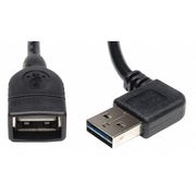 Tripp Lite Reversible USB Extension Cable, Black UR024-18N-RA