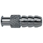 Zoro Select Luer Lock Barb Adapter, Plated Brass Silver G508