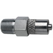 Zoro Select Male Luer to 1/8 NPT Male, Plated Brass Silver G513