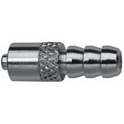 Zoro Select Luer Lock Barb Adapter, Plated Brass Silver G505