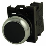 Eaton Non-Illuminated Push Button, 22 mm, 1NO, Black M22M-D-S-K10