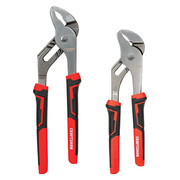 Craftsman Groove Joint Plier Set, Flat Jaw, 10" L CMHT82547