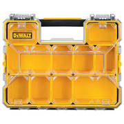 Dewalt Compartment Box, 17-1/2 in L x 14 in W x 4-1/2 in H, 10 Compartments, Black/Yellow DWST14825