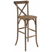 Flash Furniture Barstool, Antique, Cross Back XA-X-BAR-GO-GG