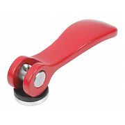 Kipp Cam Lever Size: 9 D=8-32, A=36, 2, B=14, 4, Aluminum Red RAL 3003 Powder-Coated, Comp: Steel K0005.95014AE